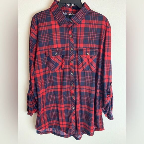 Polly & Esther: Lumber jack button down shirt - Picture 1 of 4